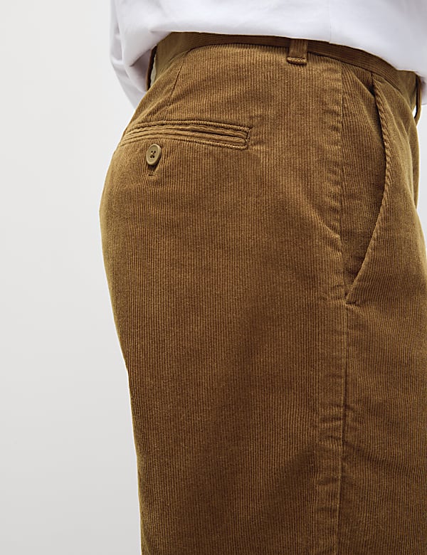Loose Fit Corduroy Stretch Chinos - IT