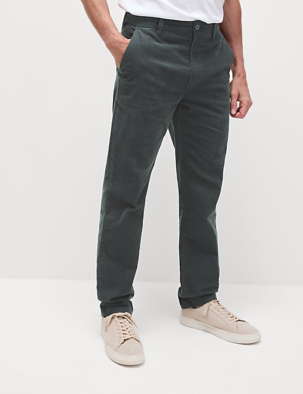 Regular Fit Corduroy Stretch Chinos