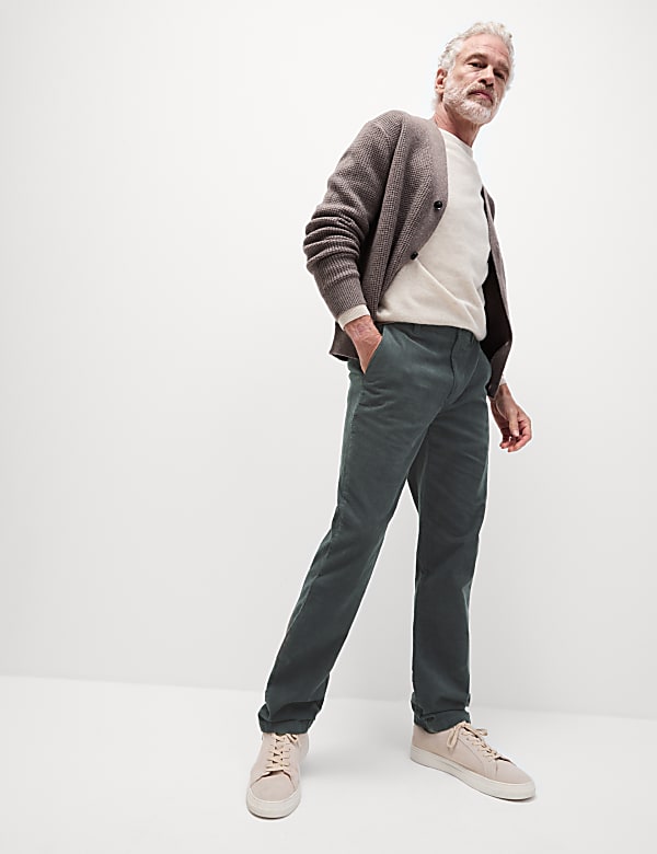 Regular Fit Corduroy Stretch Chinos