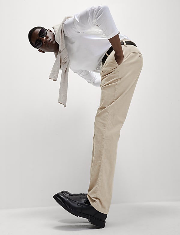 Regular Fit Corduroy Chinos