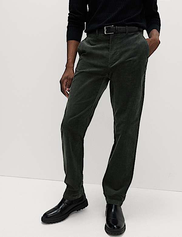 Regular Fit Corduroy Stretch Chinos