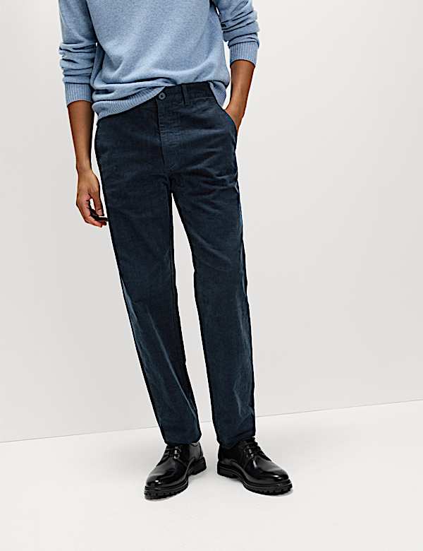 Regular Fit Corduroy Stretch Chinos