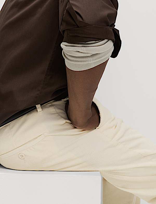 Regular Fit Corduroy Stretch Chinos