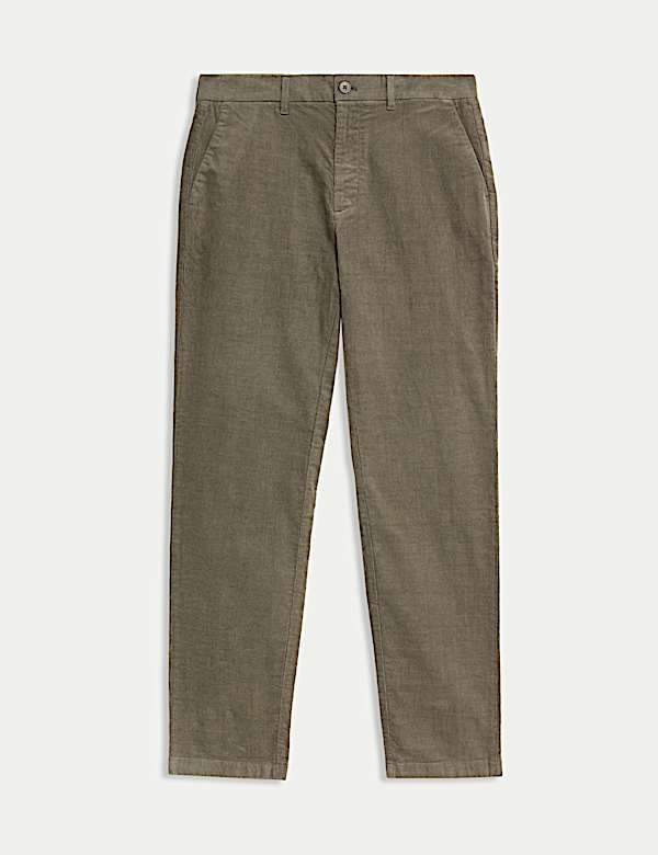 Regular Fit Corduroy Stretch Chinos - US