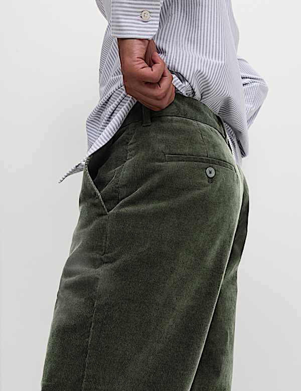Regular Fit Corduroy Stretch Chinos