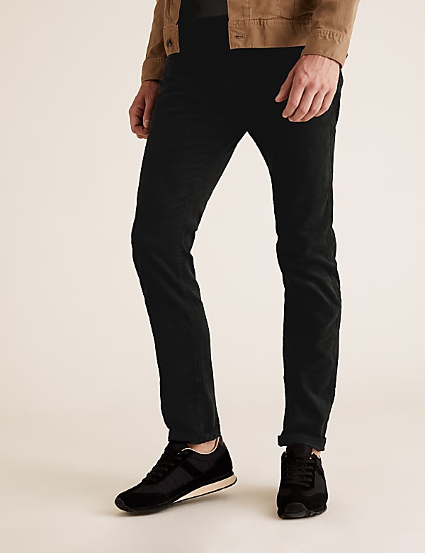 Slim Fit Corduroy 5 Pocket Trousers