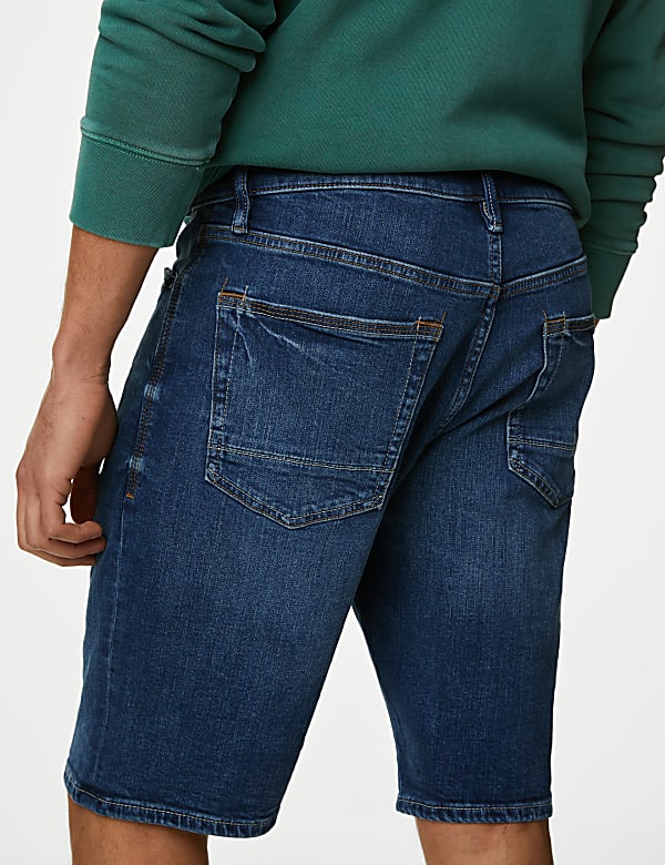 Denim-Shorts mit Stretchanteil - DE