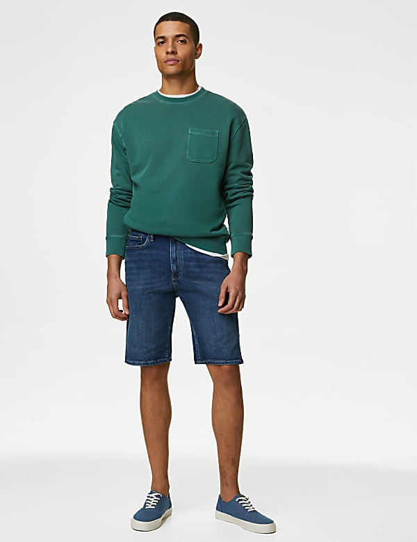 Denim-Shorts mit Stretchanteil - DE