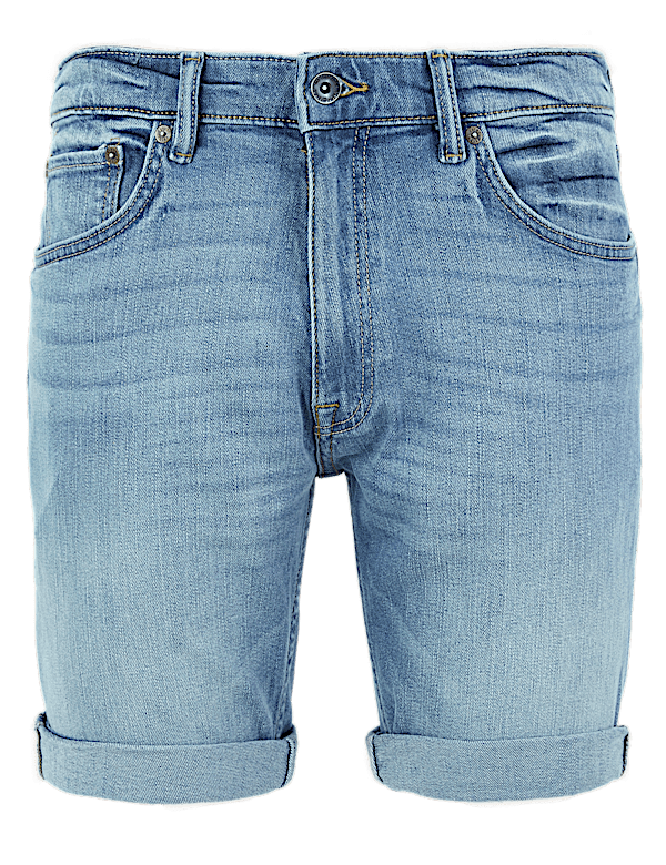Slim Fit Organic Cotton Stretch Denim Shorts
