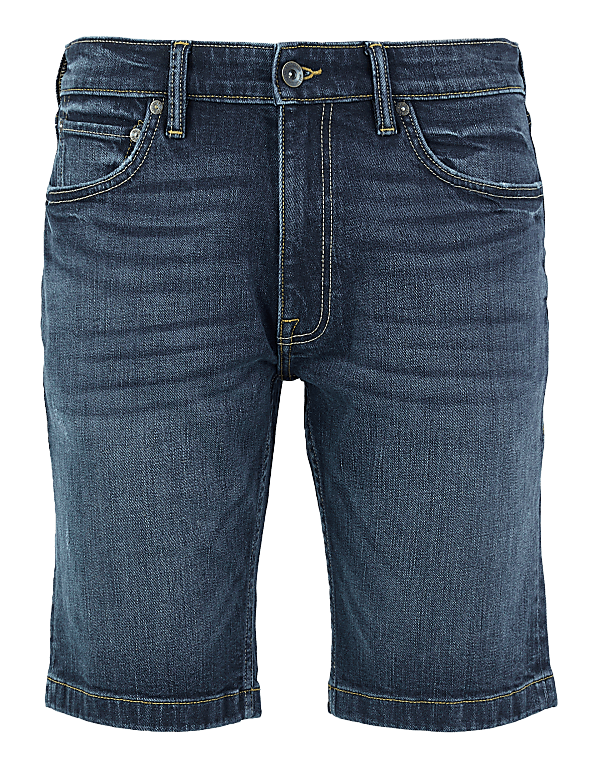 Slim Fit Organic Cotton Stretch Denim Shorts