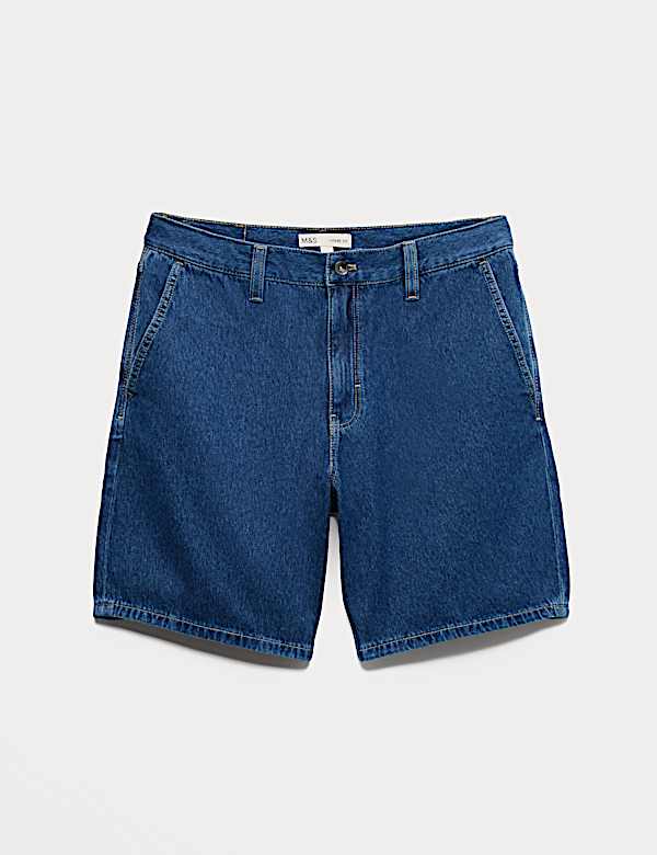 Pure Cotton Denim Shorts - AL