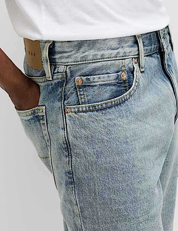 Short en jean rigide coupe droite - CA