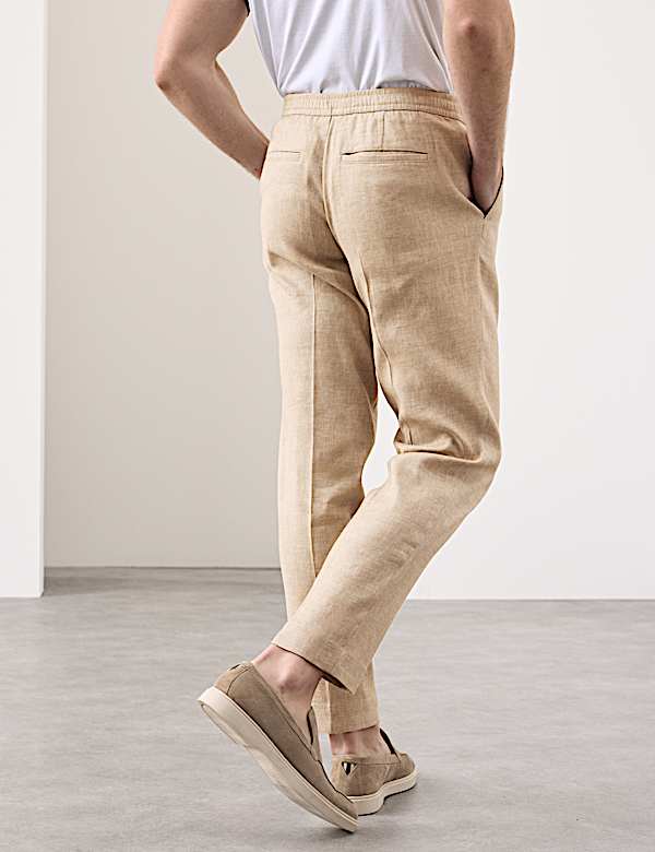 Performance Linen Blend Trousers - BG