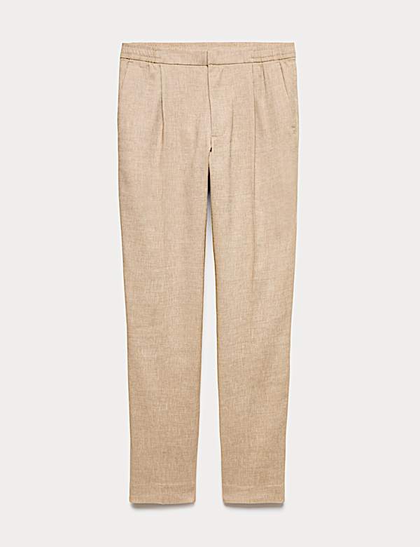 Performance Linen Blend Trousers - BG