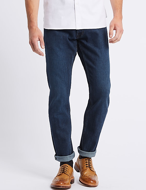 Slim Fit Selvedge Jeans with Stormwear™ - ES
