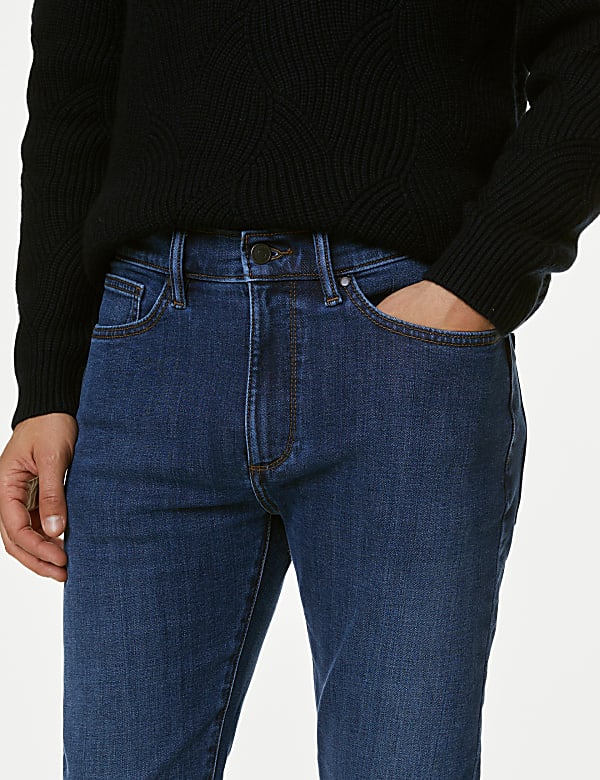 Slim Fit Stretch Jeans with Thermowarmth&trade;