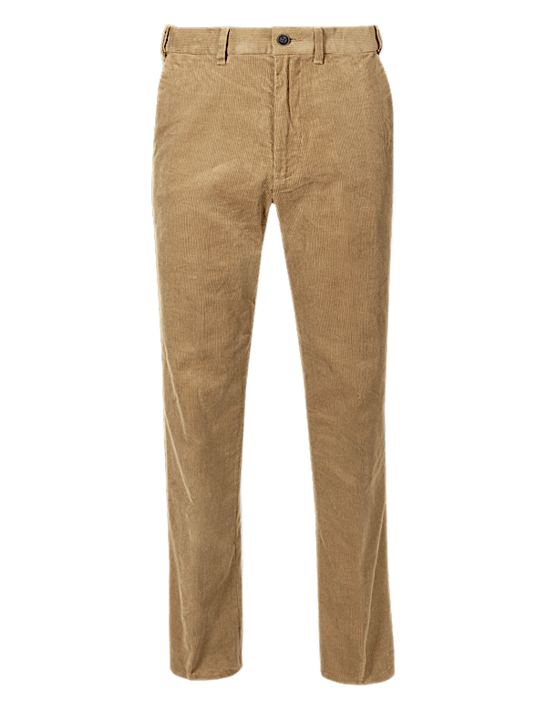 Regular Fit Pure Cotton Corduroy Trousers