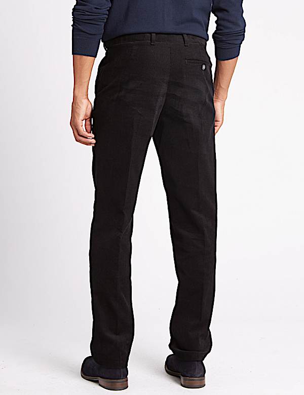 Regular Fit Pure Cotton Corduroy Trousers