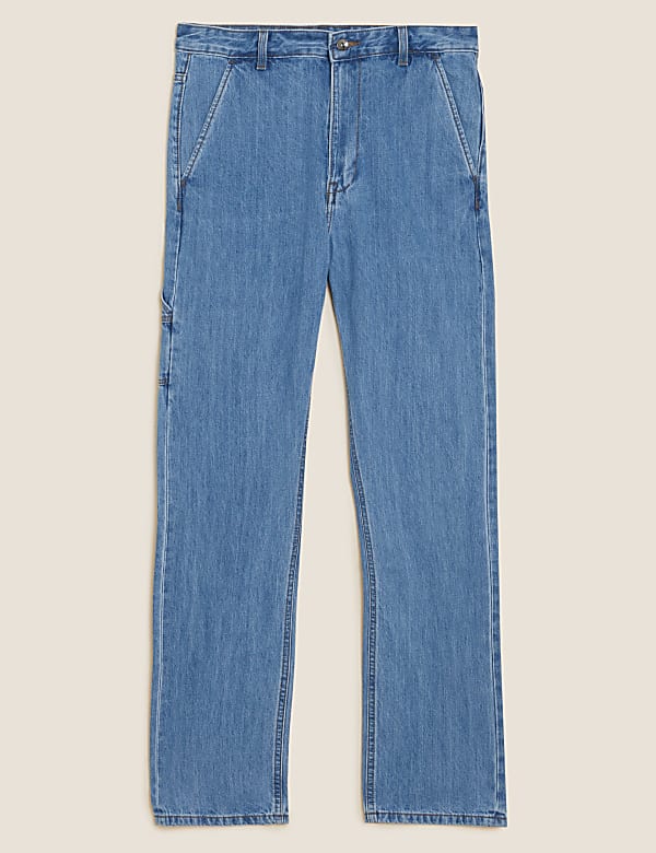 Loose Fit Pure Cotton Carpenter Jeans