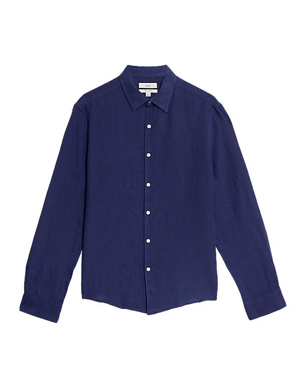 Regular Fit Pure Linen Shirt