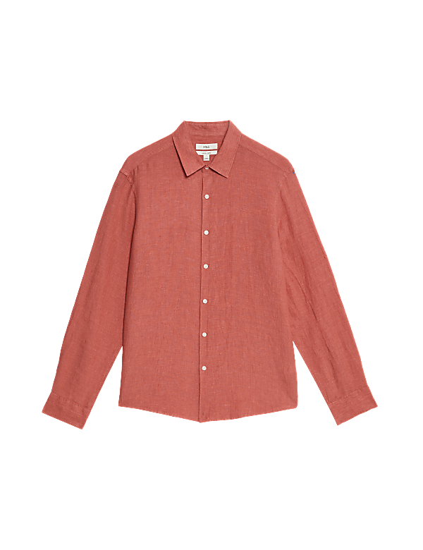 Regular Fit Pure Linen Shirt