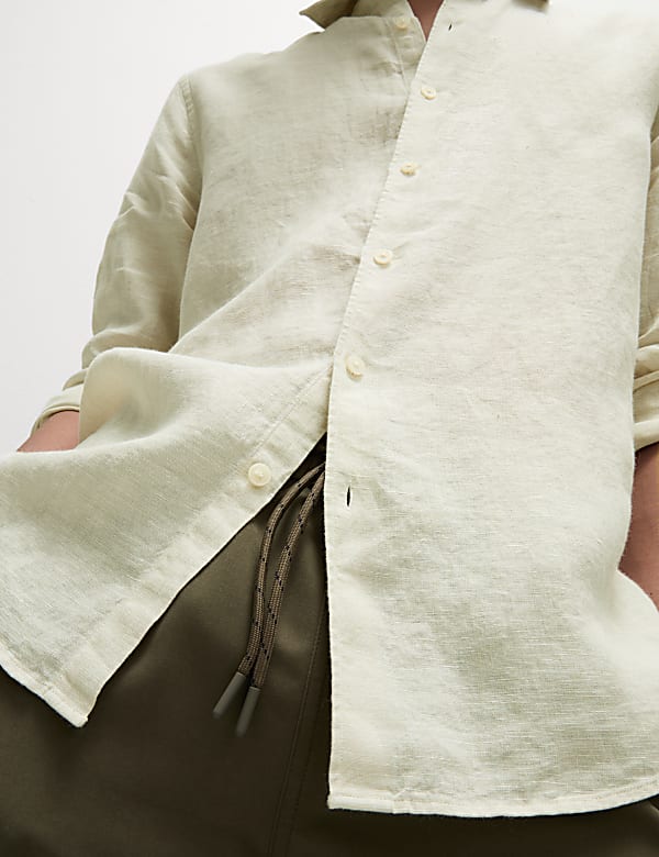 Regular Fit Pure Linen Shirt
