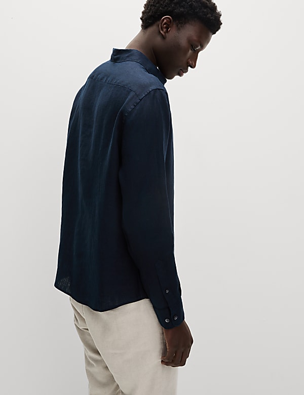 Regular Fit Pure Linen Shirt