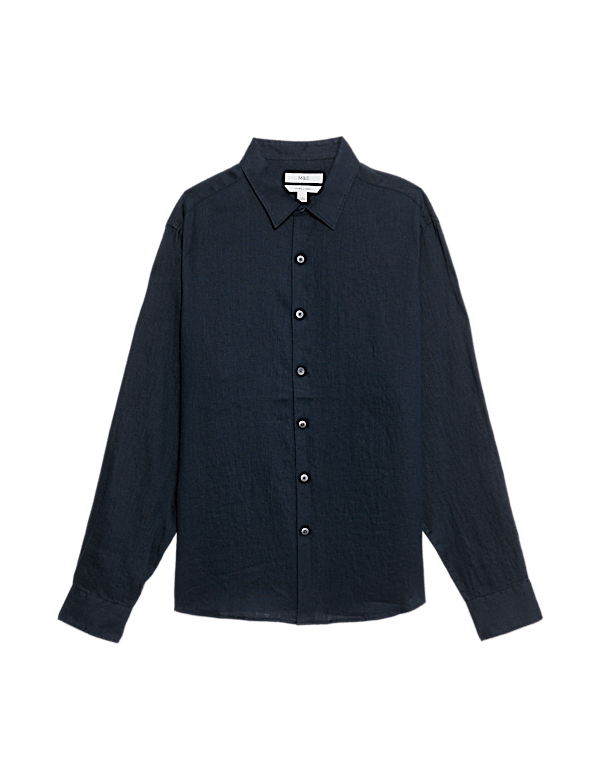 Regular Fit Pure Linen Shirt