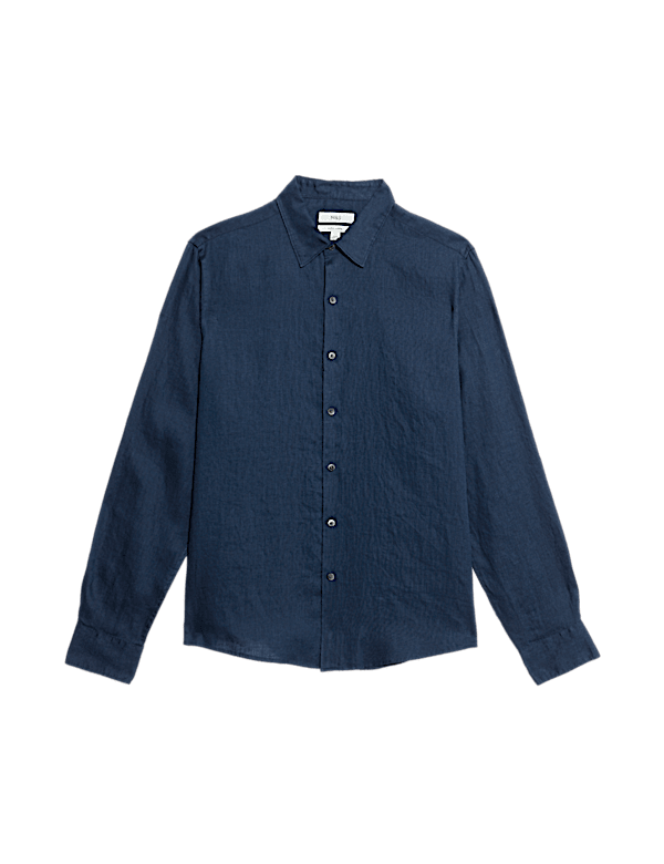 Regular Fit Pure Linen Shirt