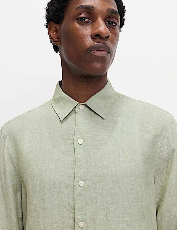 Regular Fit Pure Linen Shirt