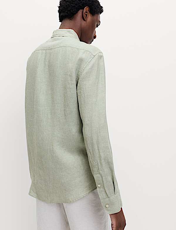 Regular Fit Pure Linen Shirt