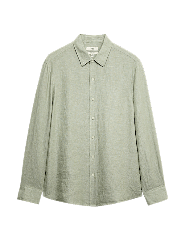 Regular Fit Pure Linen Shirt