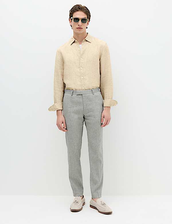 Regular Fit Pure Linen Shirt
