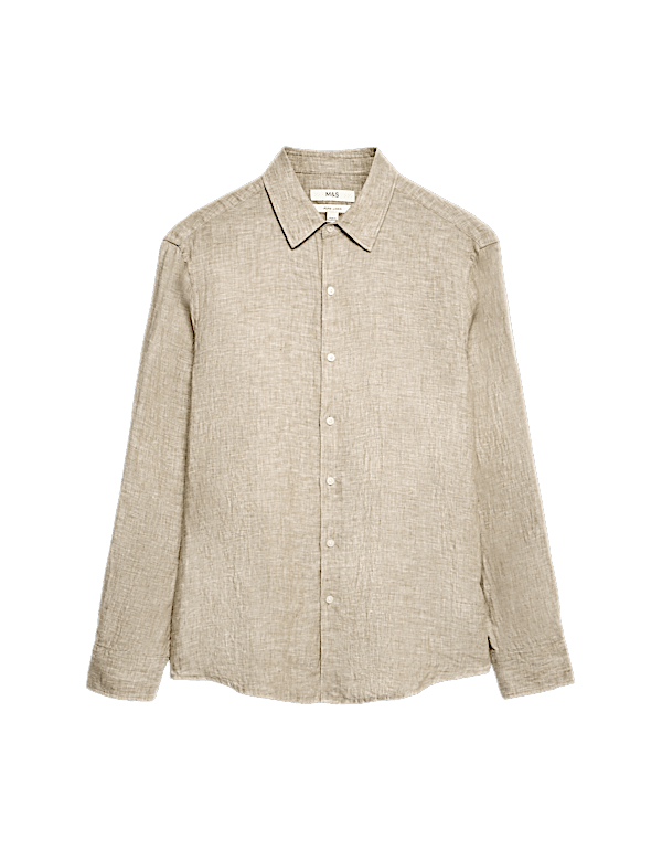Regular Fit Pure Linen Shirt