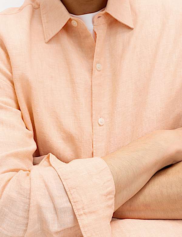 Regular Fit Pure Linen Shirt