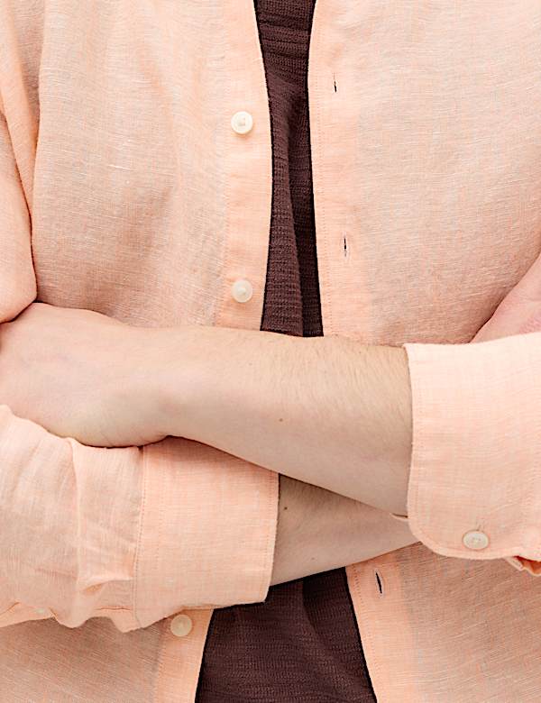 Regular Fit Pure Linen Shirt