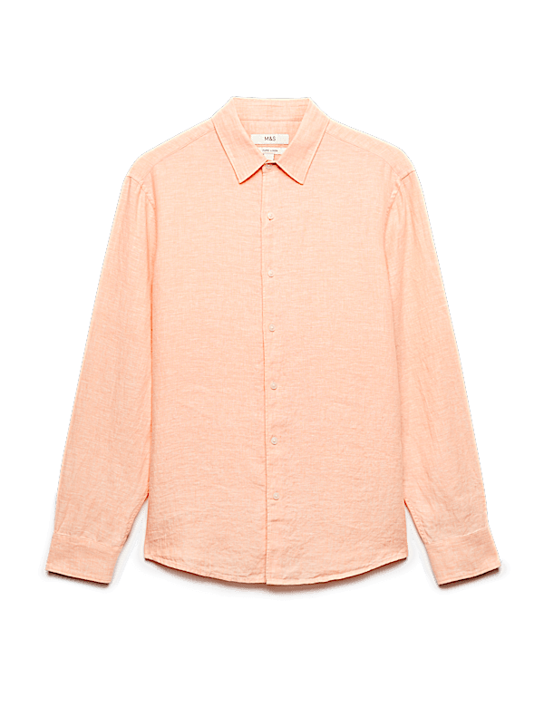 Regular Fit Pure Linen Shirt