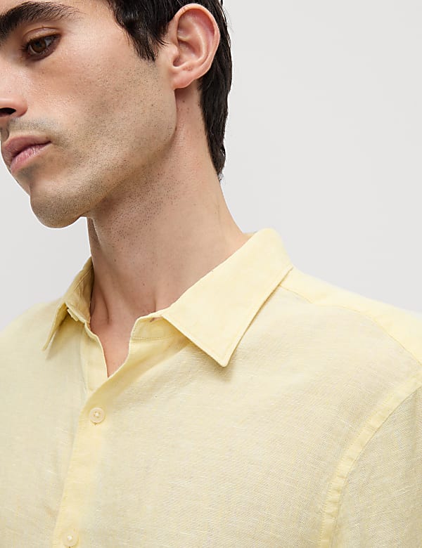 Regular Fit Pure Linen Shirt