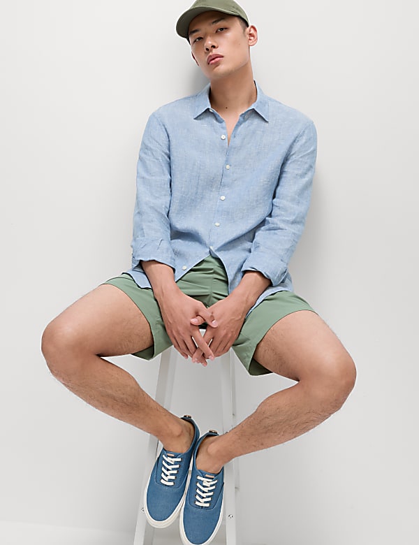 Regular Fit Pure Linen Shirt