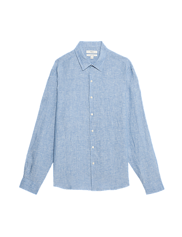 Regular Fit Pure Linen Shirt
