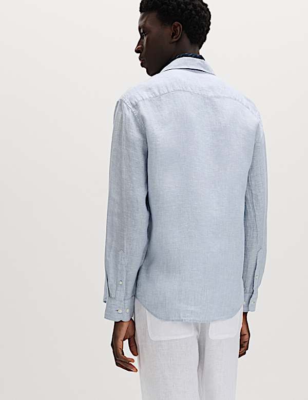 Regular Fit Pure Linen Shirt
