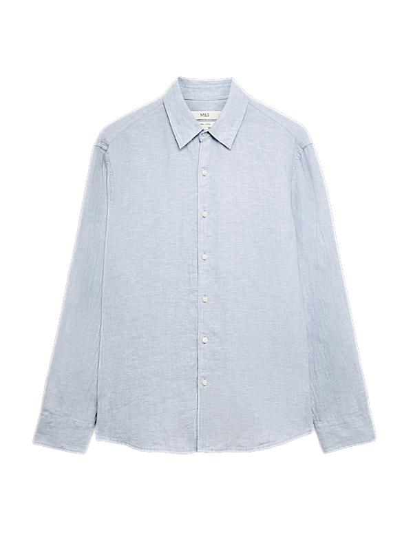 Regular Fit Pure Linen Shirt