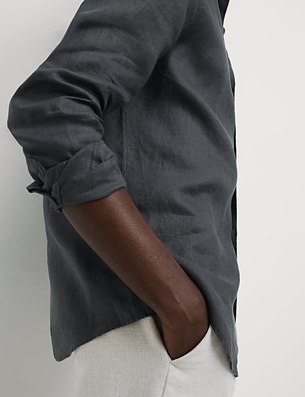 Regular Fit Pure Linen Shirt