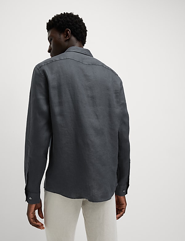 Regular Fit Pure Linen Shirt