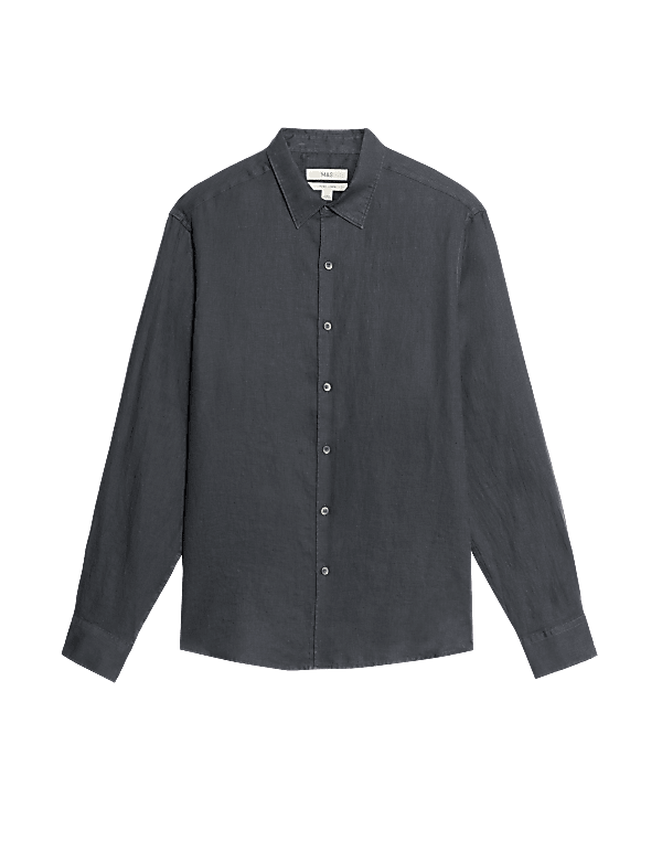 Regular Fit Pure Linen Shirt