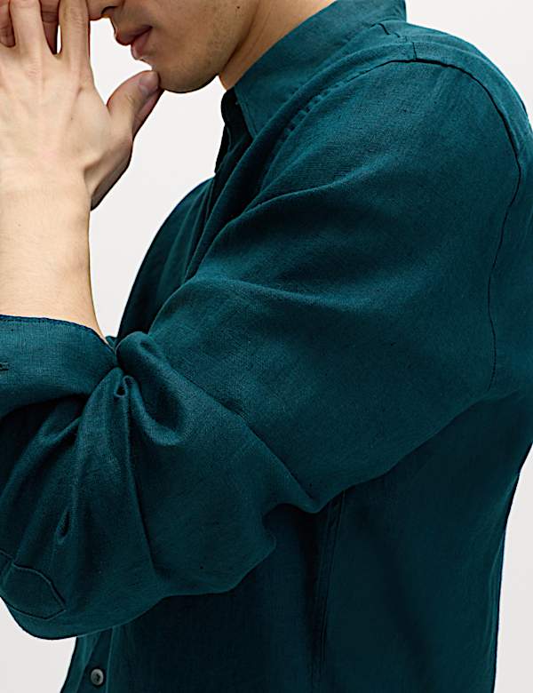 Regular Fit Pure Linen Shirt - US