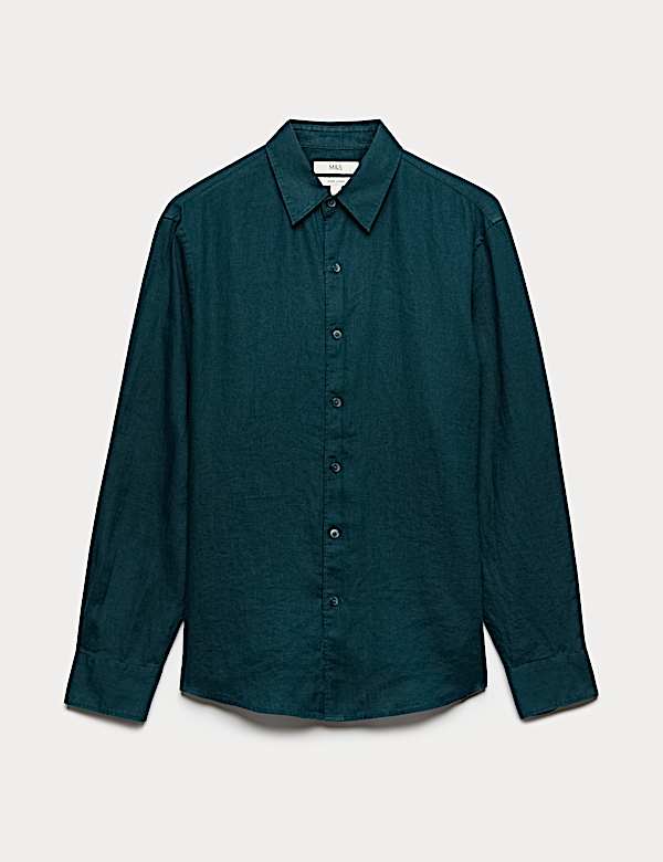 Regular Fit Pure Linen Shirt - US