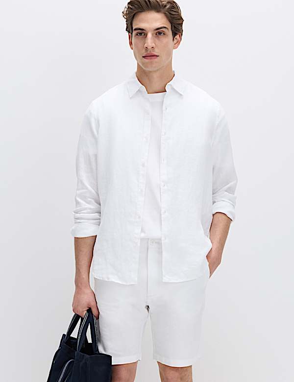 Regular Fit Pure Linen Shirt