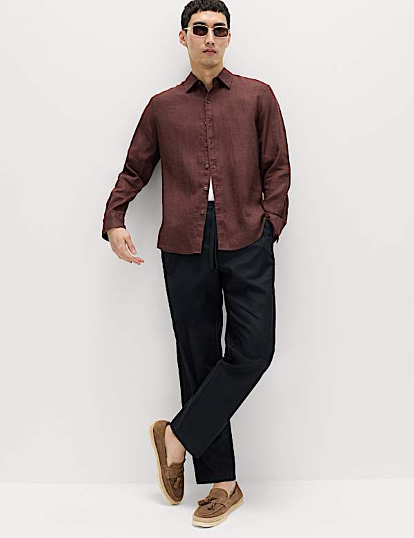 Regular Fit Pure Linen Shirt