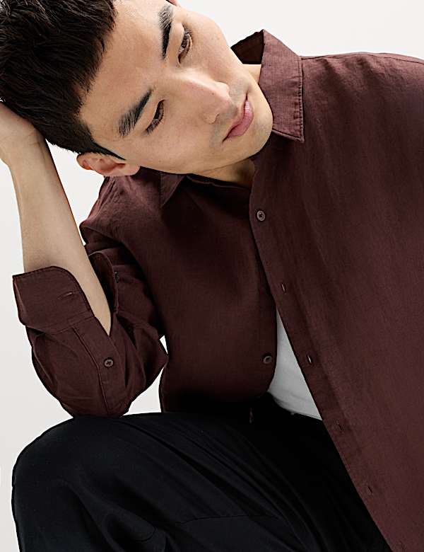 Regular Fit Pure Linen Shirt